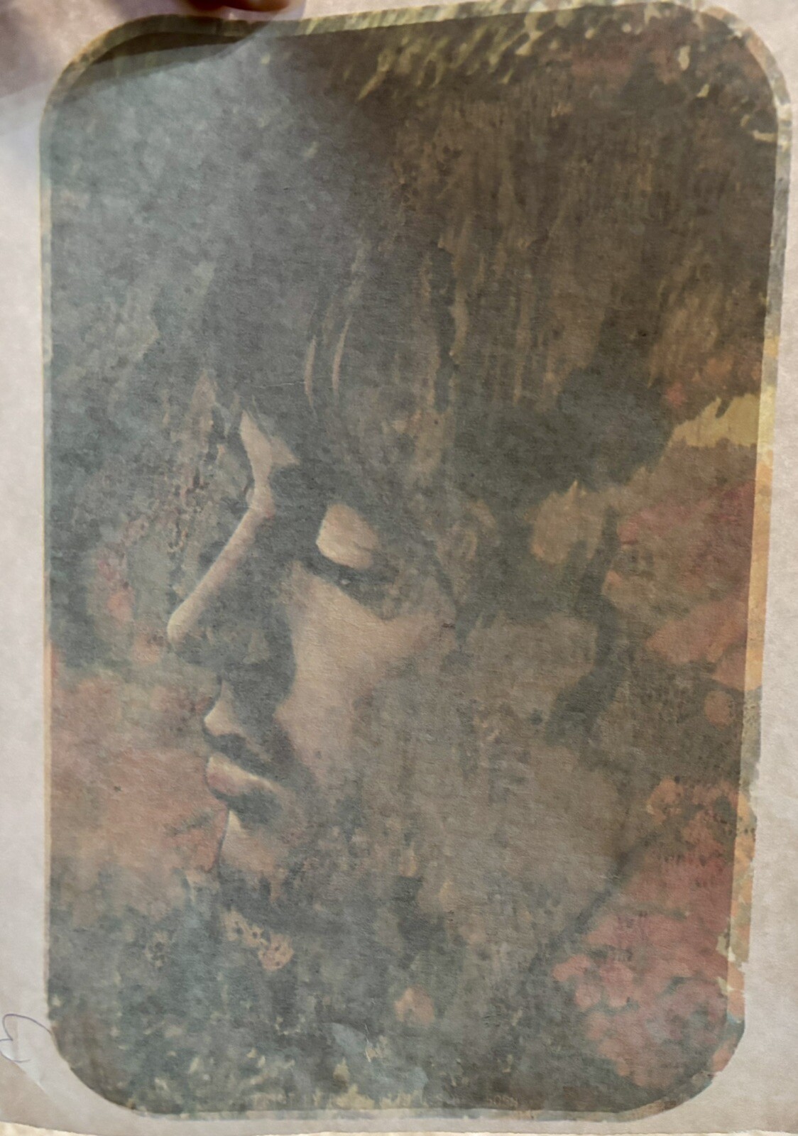 Original Vintage 1970s Paul McCartney Beatles Wings Iron On Transfer