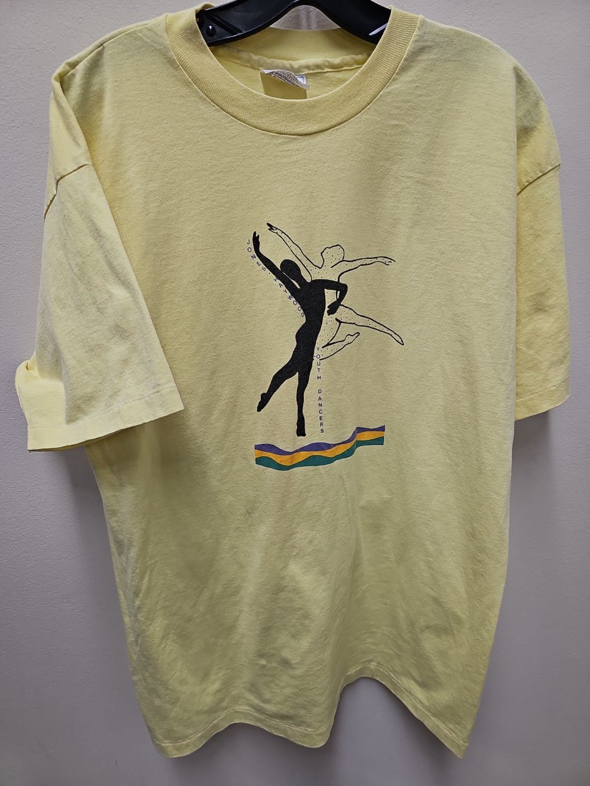 Vintage Jones Haywood Ballet Art Yellow Shirt Size Xl Yellow
