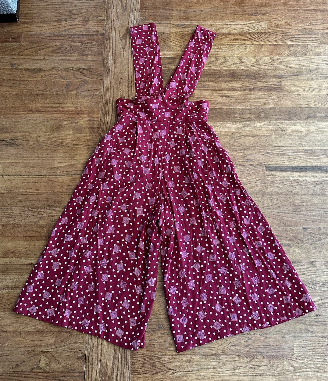 Vintage 90s IVY Impressions Red Jumper Overalls Woman’s S/M