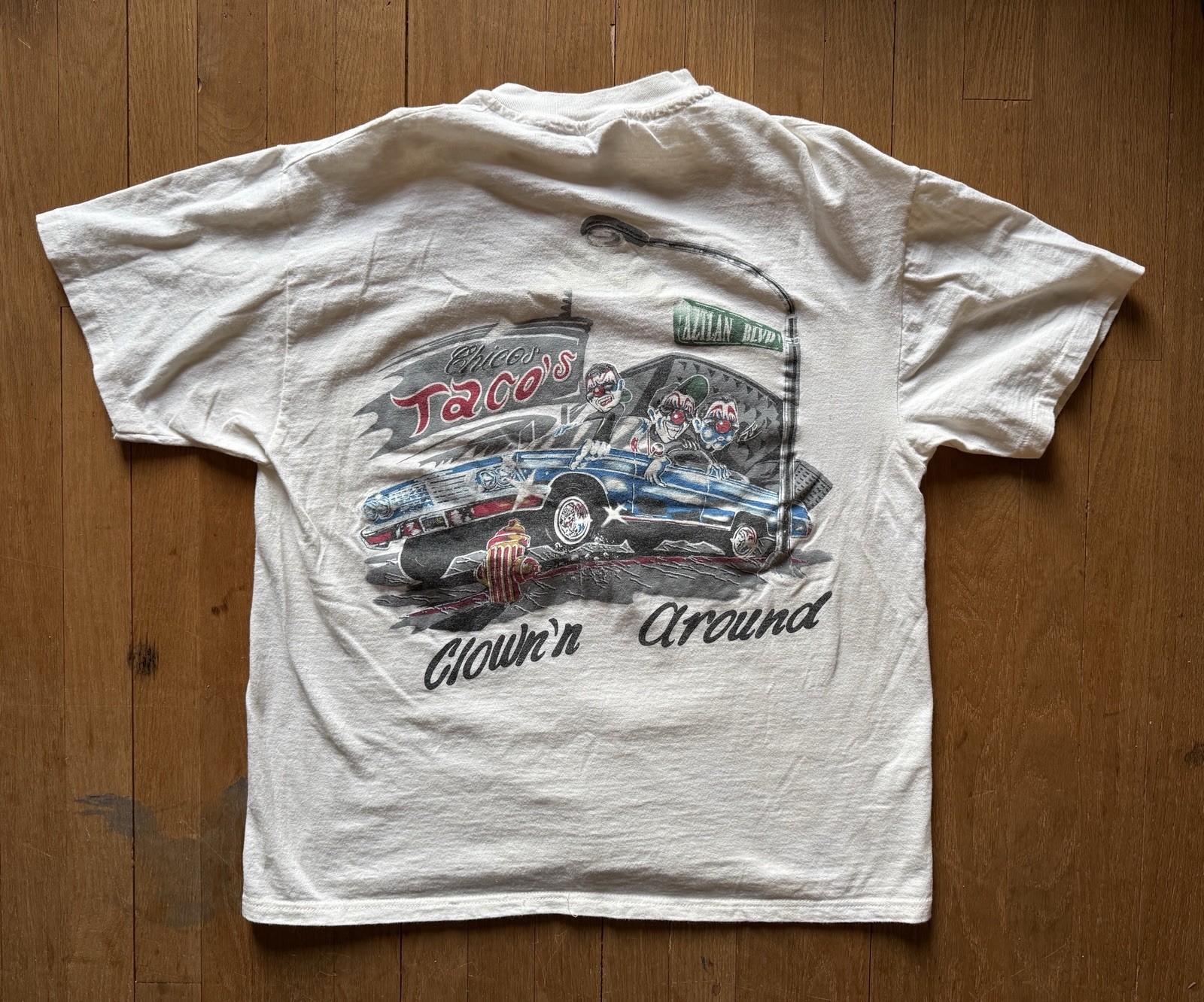 ✅ Vintage Call’n Da Shots Clownin Around Lowrider Clown Cotton Graphic L