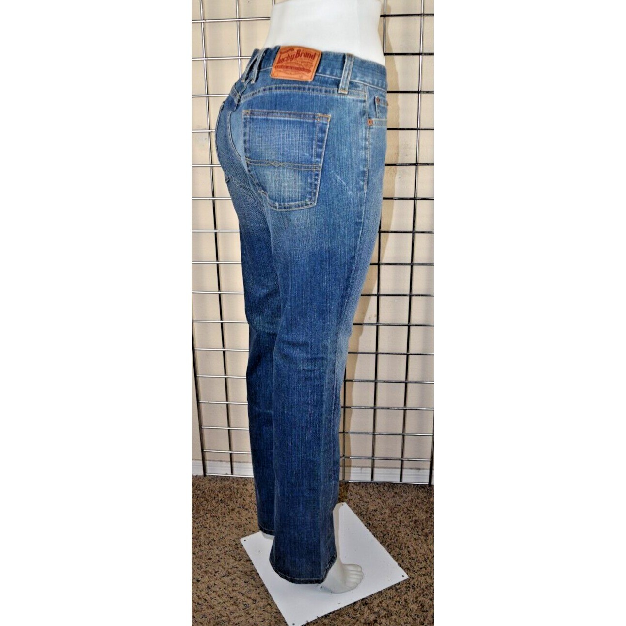 Vintage Lucky Brand Jeans 28 x 30 Size 28 90s Rider Blue Jeans Boot Cut Made USA