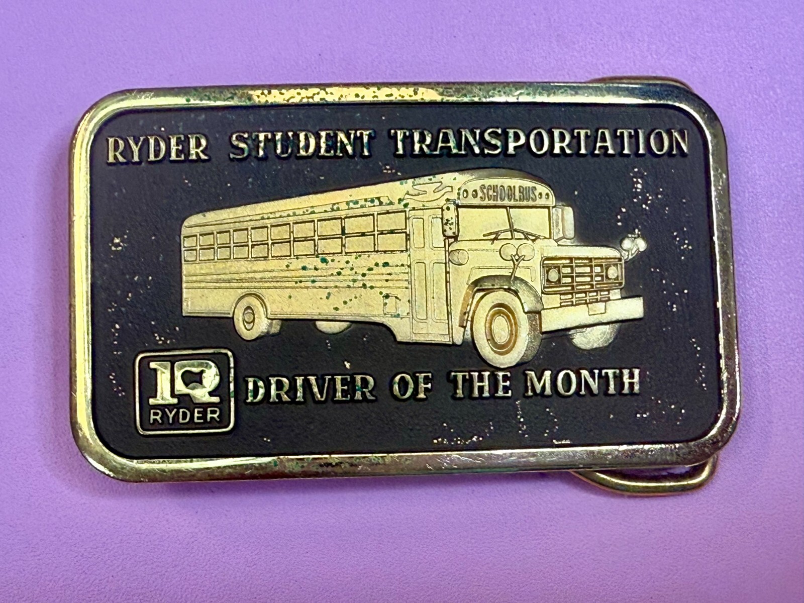 Ryder Student Transportation Driver of the Month Safety Award Belt Buckle