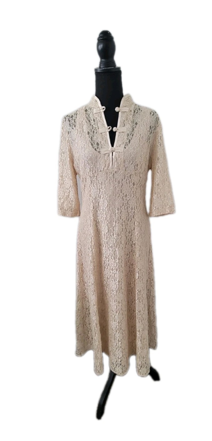 Dawn Joy Fashions Long Oriental Asian Style Unique VINTAGE Could Be For Wedding