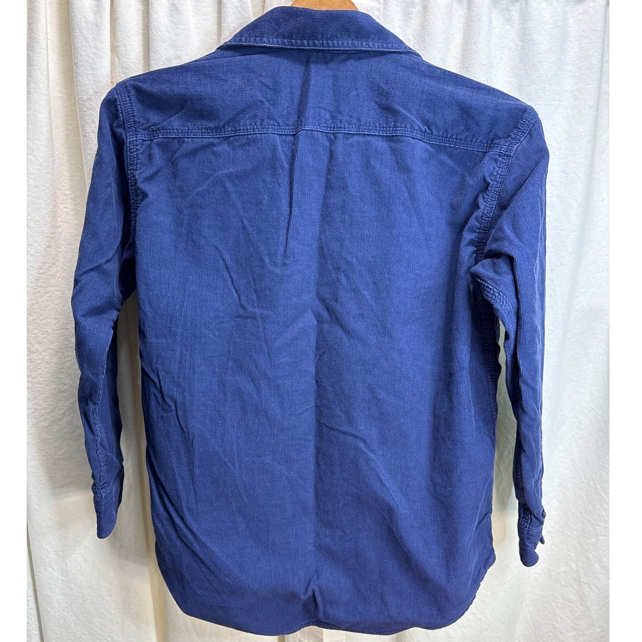 GAP Vintage Navy Blue Corduroy Lined Button-Up Shirt Shacket Boy’s Size 10