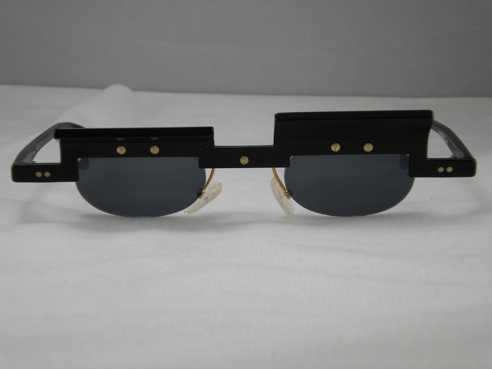 New Unisex Maske Jota Half Rim 1990s Eccentric Fender Sunglasses Handmade German