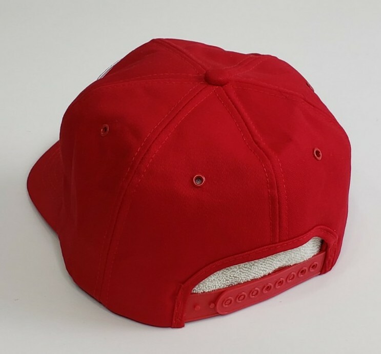 Vintage Lakeland FS Inc Snapback Patch Hat Cap K-Products Red Lined Made in USA
