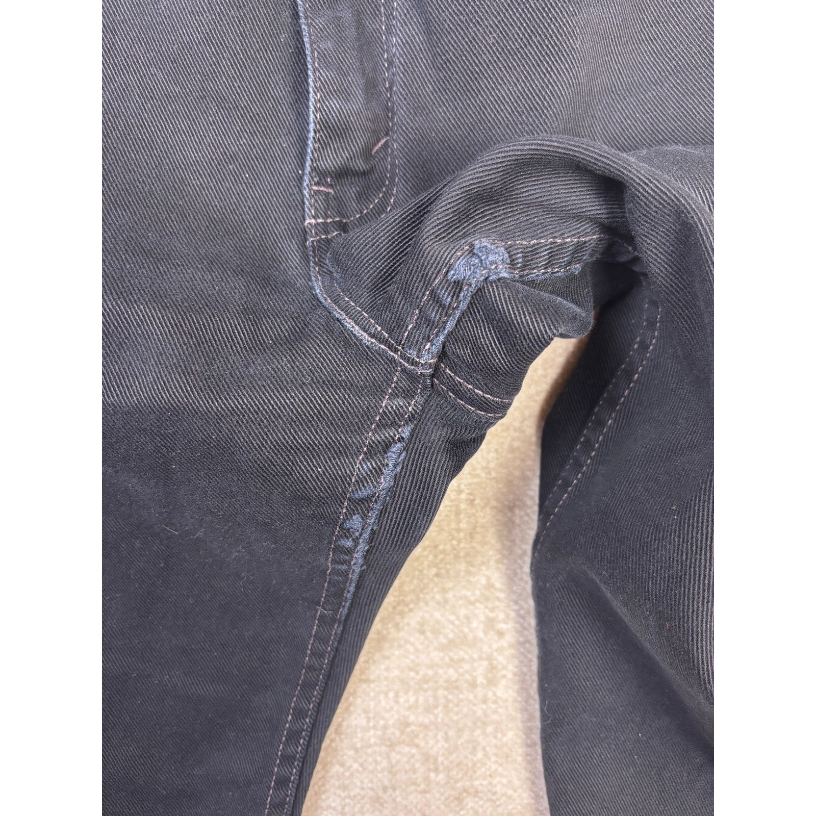 Vintage Levis 501 Black Denim Jeans Made in USA Straight Leg Mens 32×28