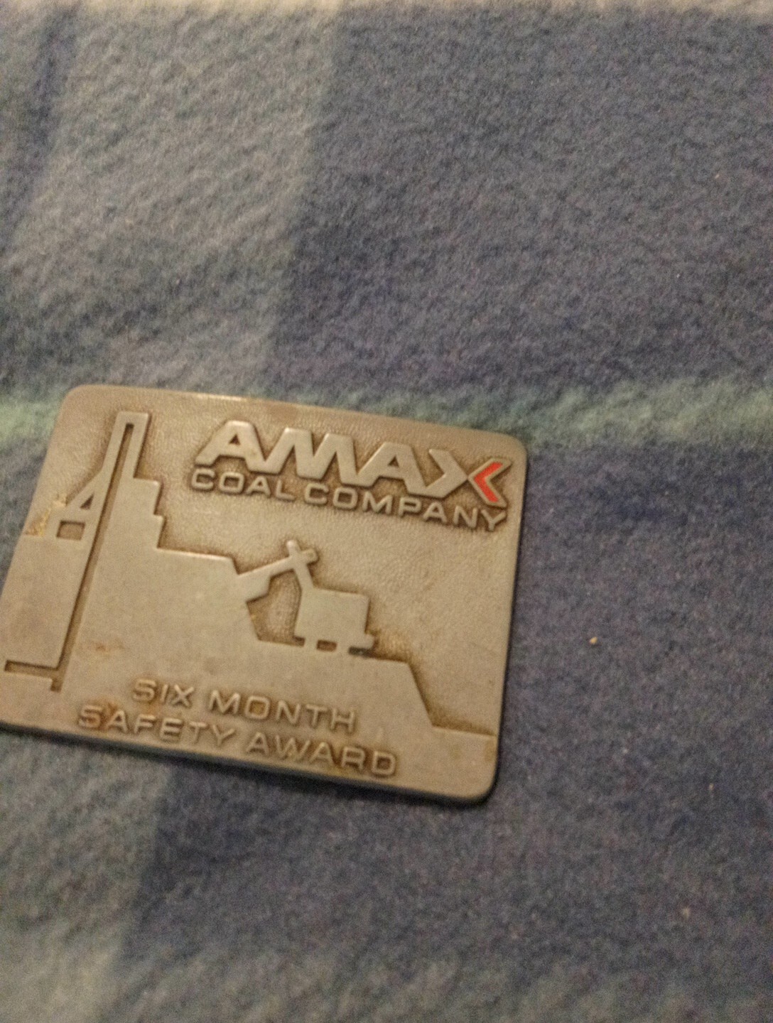 Amax Coal Mining Company Belt Buckle Vintage 1976