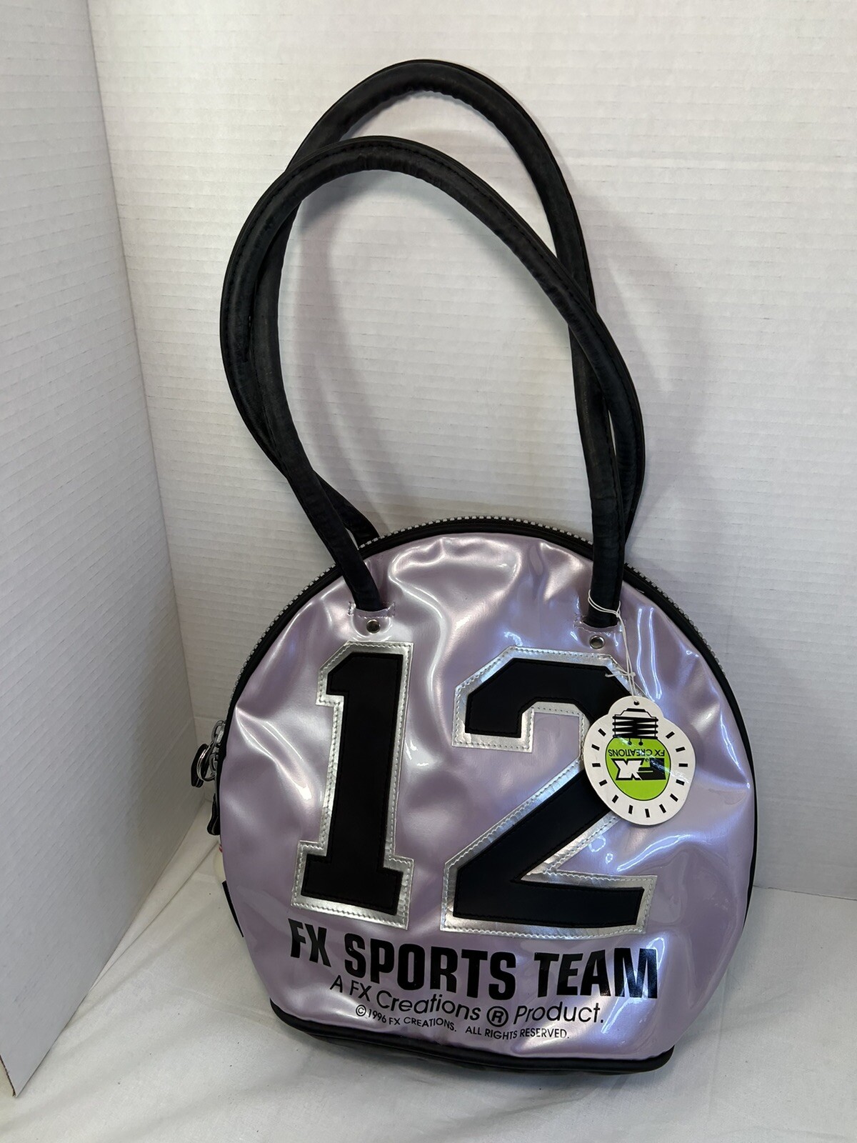 Vintage 1996 FX Creations FX Sports Team Bowling Bag Shaped Purse New Handbag
