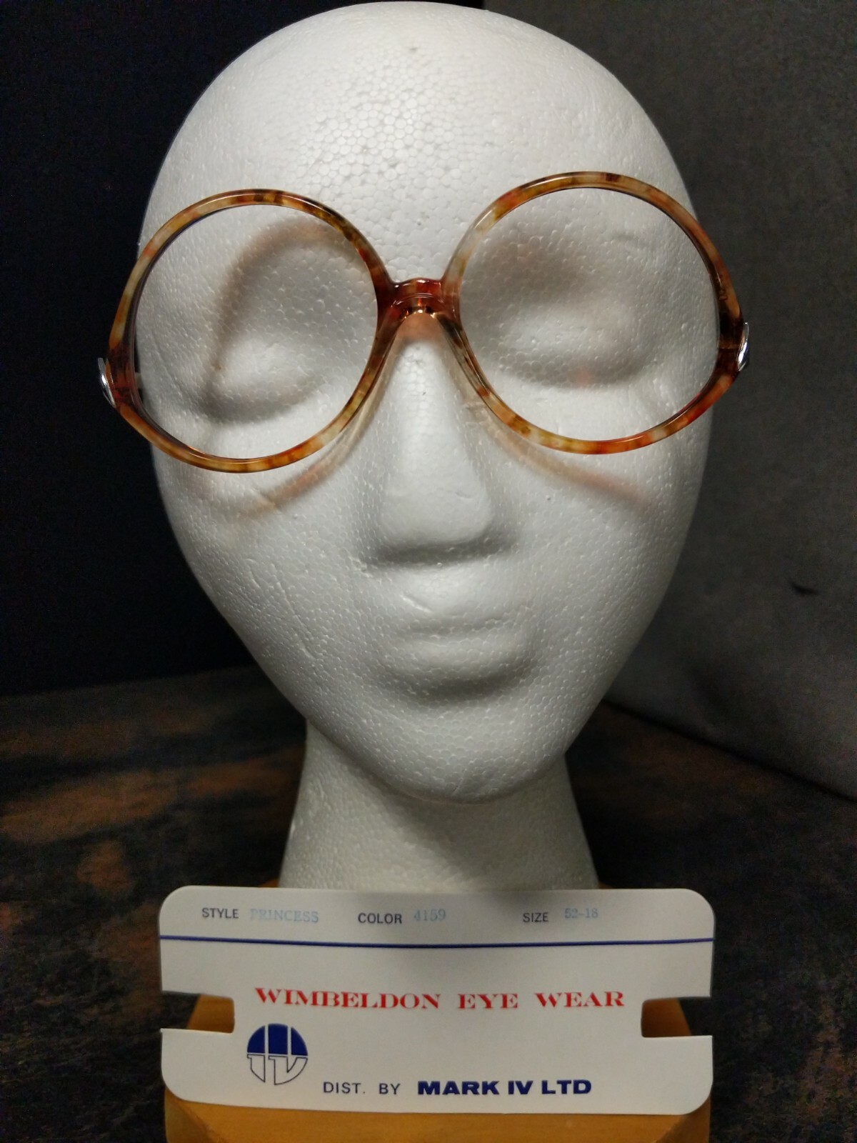 1X Vintage/Classic NOS Glasses Frame, Wimbeldon Eye Wear, Princes:Color Code3002