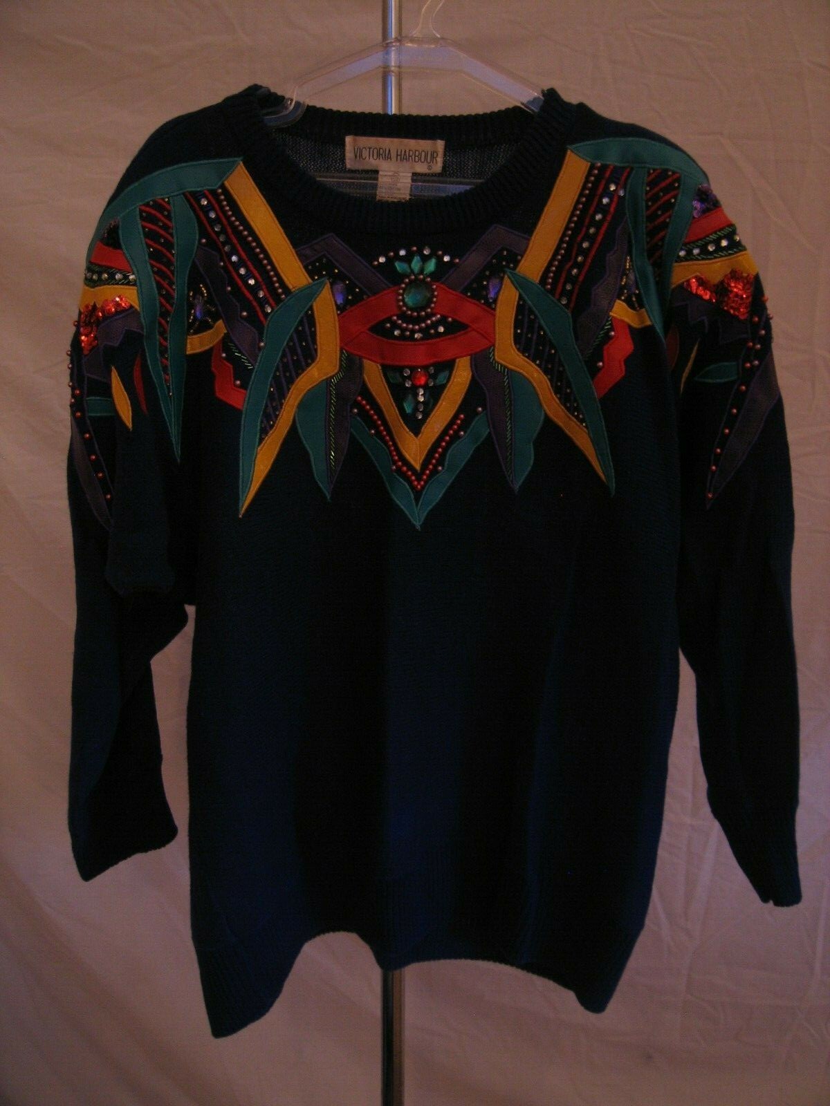 Fabulous Vintage Victoria Harbour Sweater in Royal Blue