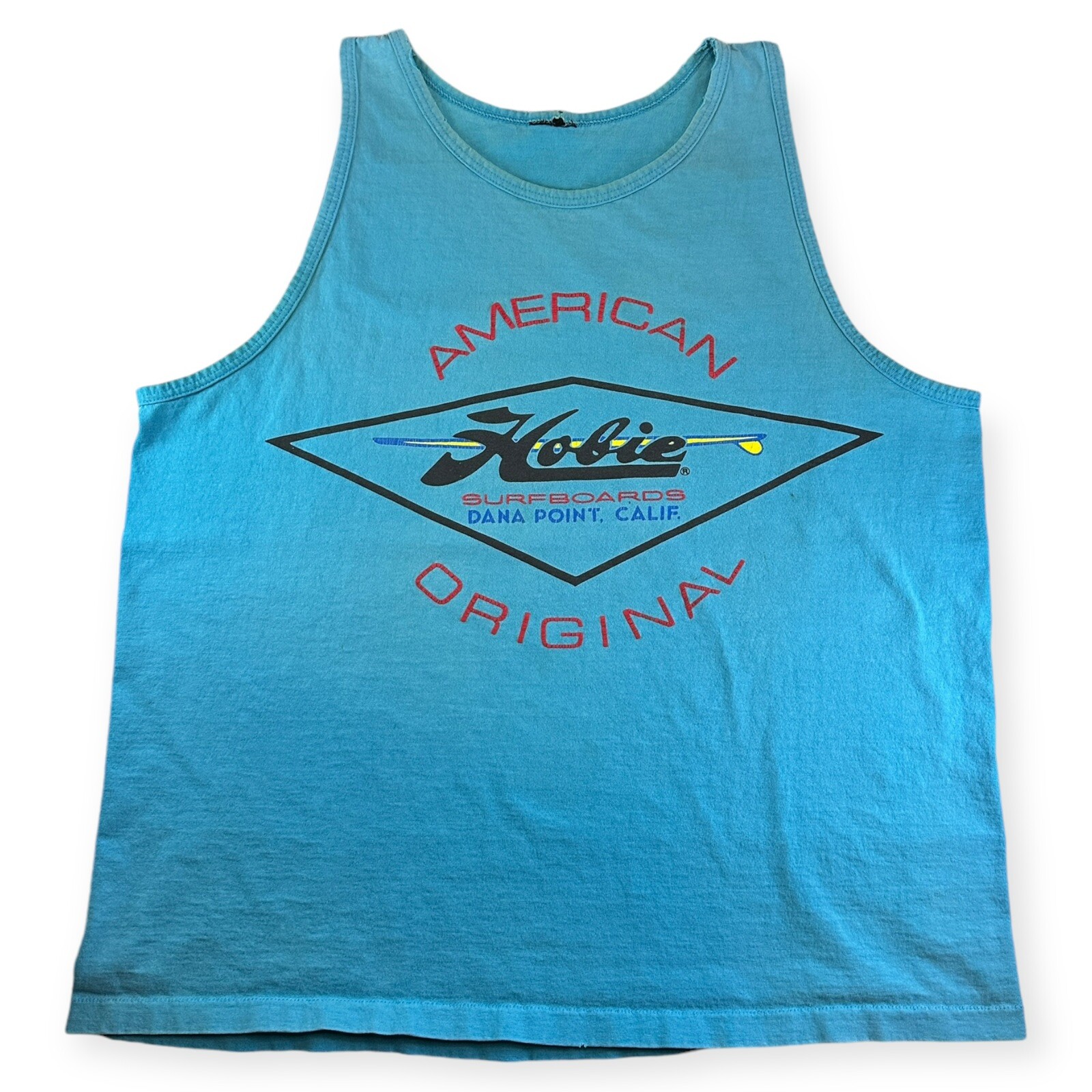 Vintage Hobie Surfboards Dana Point California American Original Tank Top Size L