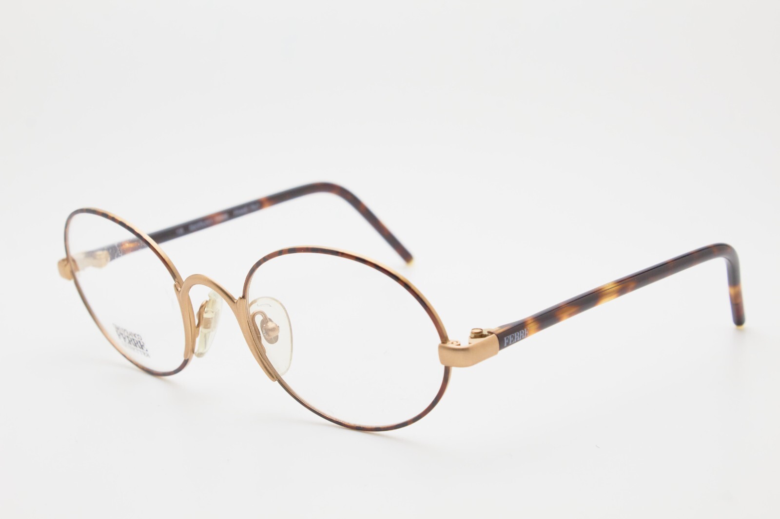 Vintage GIANFRANCO FERRE Slim Metal Oval Eyeglasses 90s | Office Siren Old Money