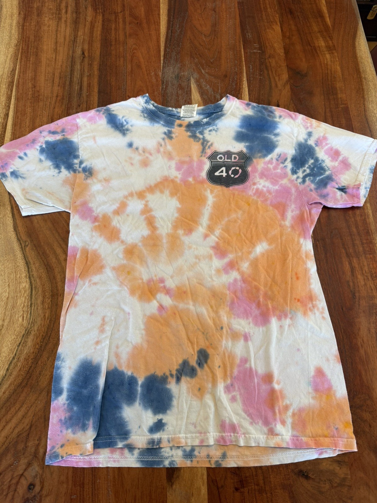 Vintage Old 40 Band T-Shirt Medium Tie Dye Truckee, CA Music Cool Look!