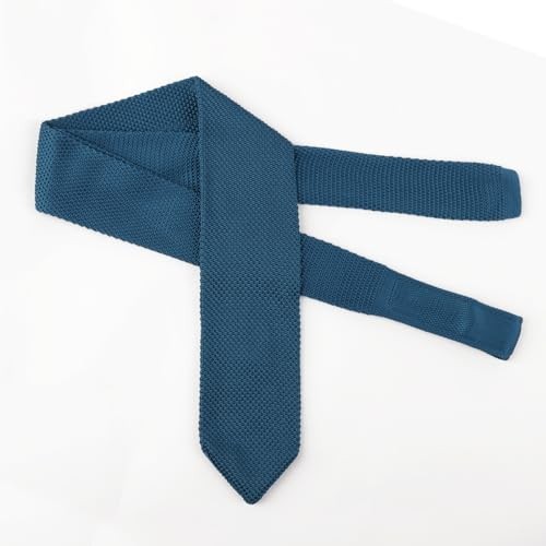Mens Vintage Multi-colored Casual Knitted Neckties 118-dark Teal