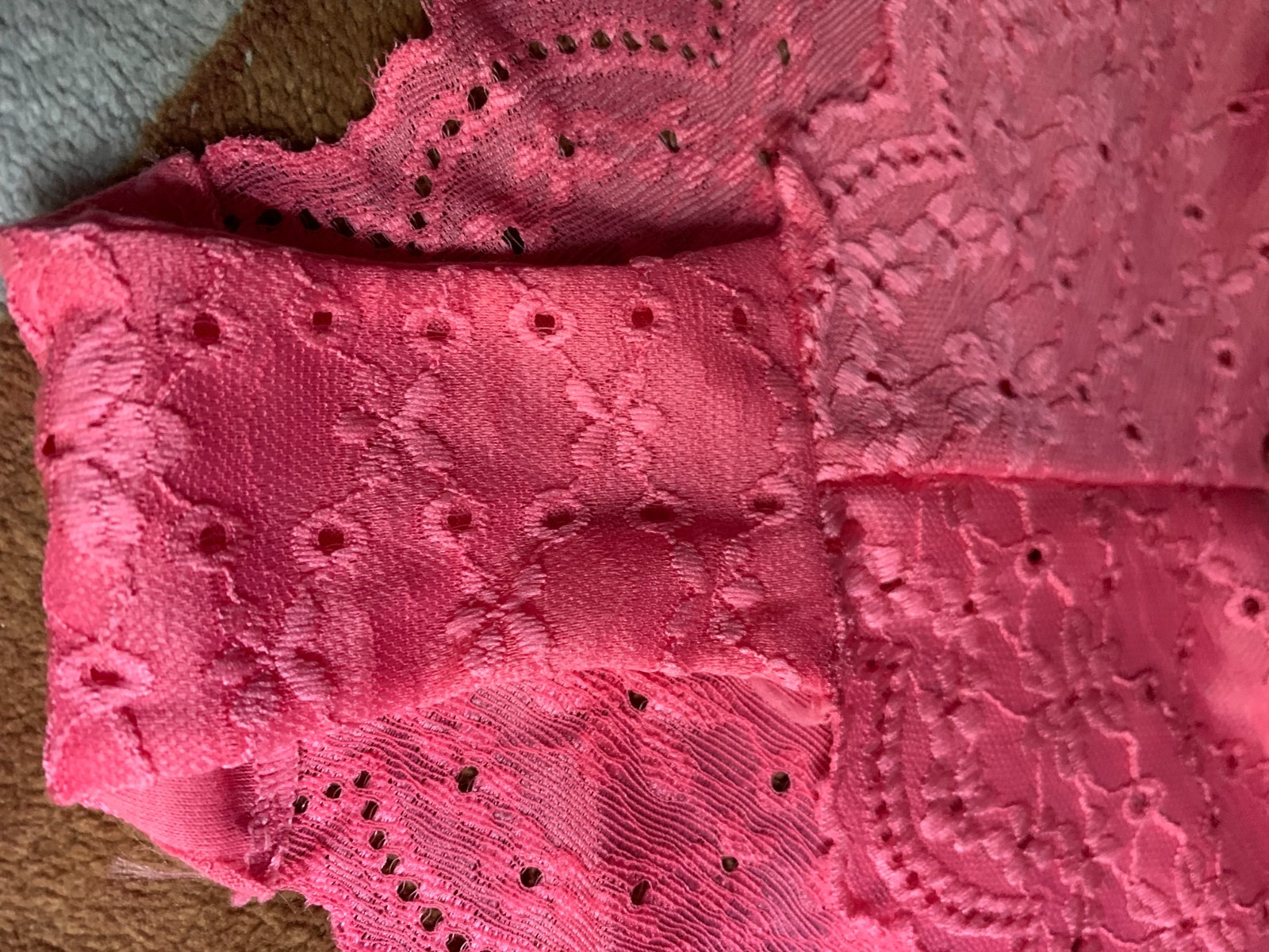 4 Pair Nylon Panties Floral Lace Bikini Size 6 Medium Silky Soft Comfy