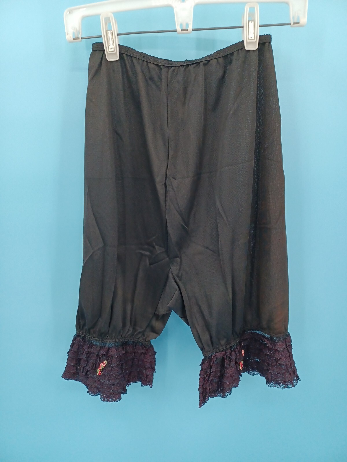 Vintage MODE O’ DAY Black Lace Sheer Pantaloons Bloomers