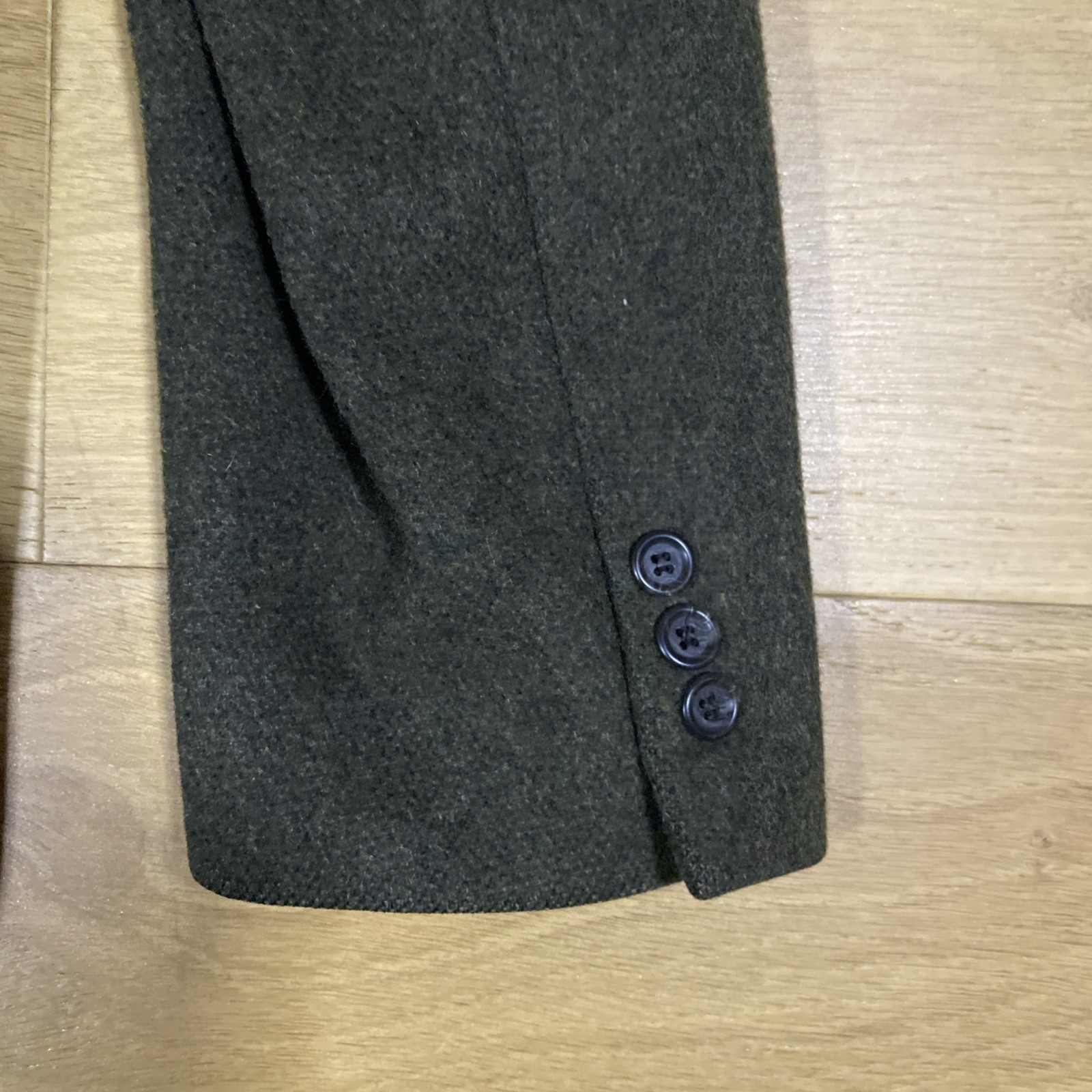 VTG L.L.Bean Wool Blazer Jacket Women’s Size 12 Reg Dark Green Tweed USA Made