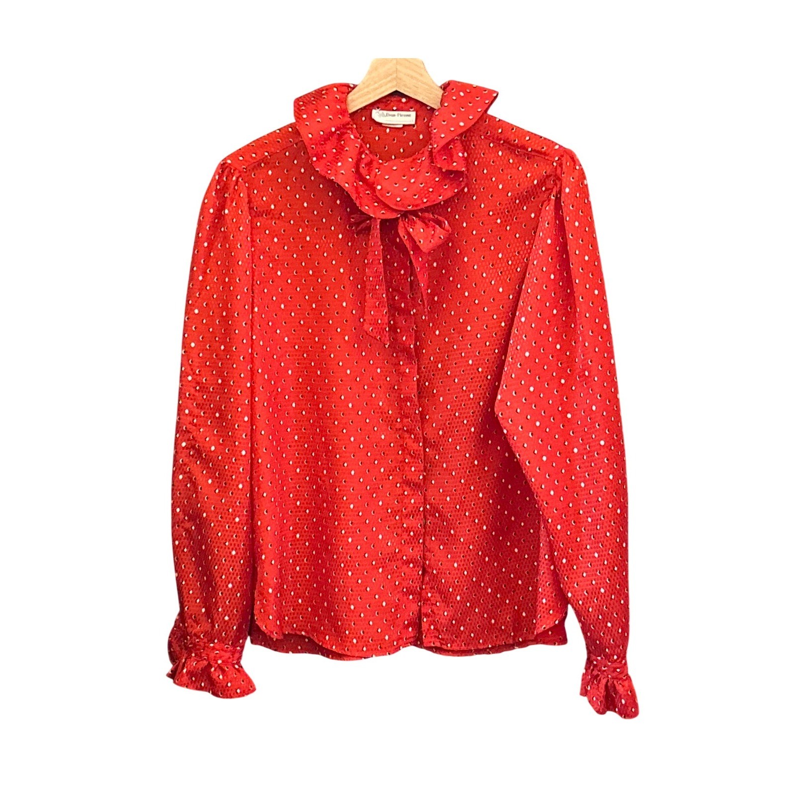 80s Evan-Picone Blouse Secretary Core Retro Librarian Office Chic