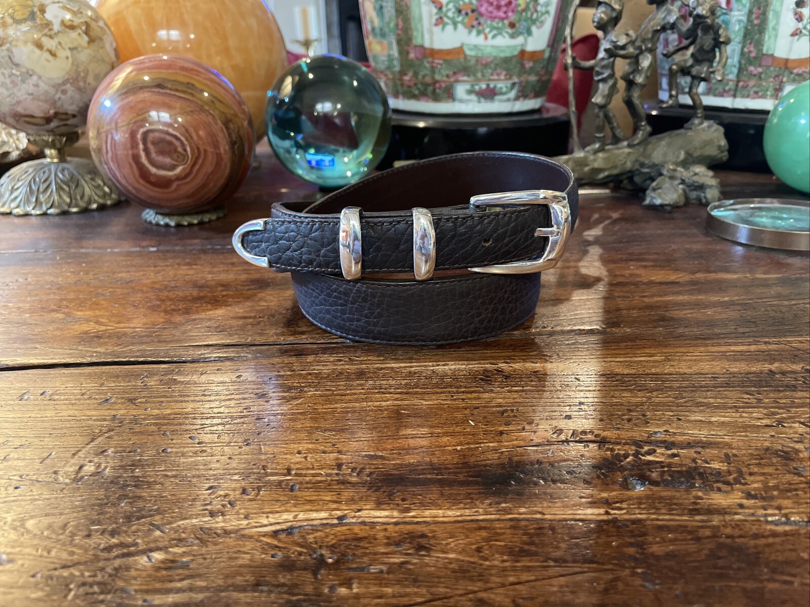 Bandera James Reid Style Sterling Silver Belt Buckle 32-33-1.25-1”🦬✅