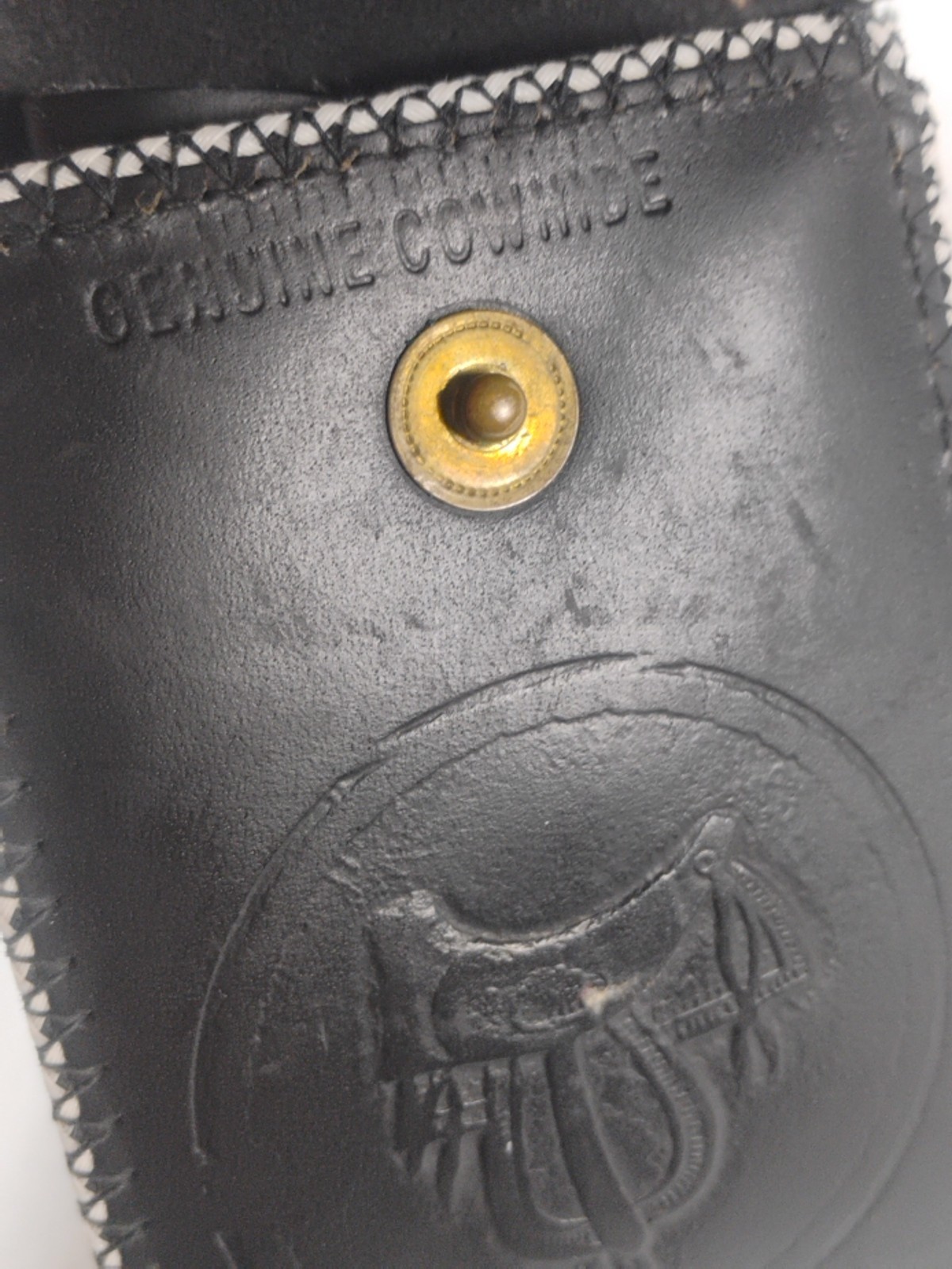 Vintage 1960’s Genuine Cowhide Leather Cowboy Themed Kids Wallet Horse Saddle