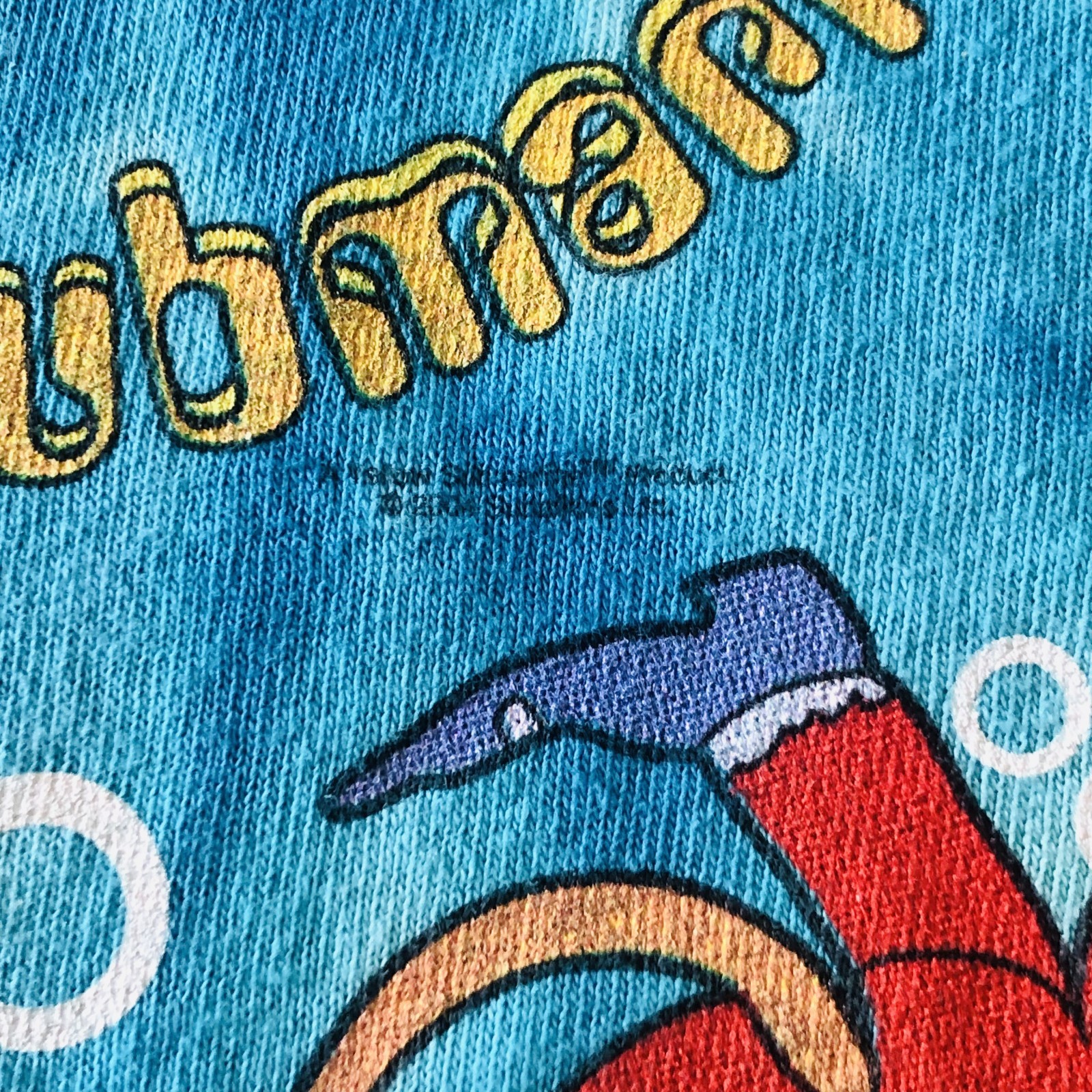 Vintage LIQUID BLUE Beatles Yellow Submarine Tie Dye Blue Graphic Unisex Sz L