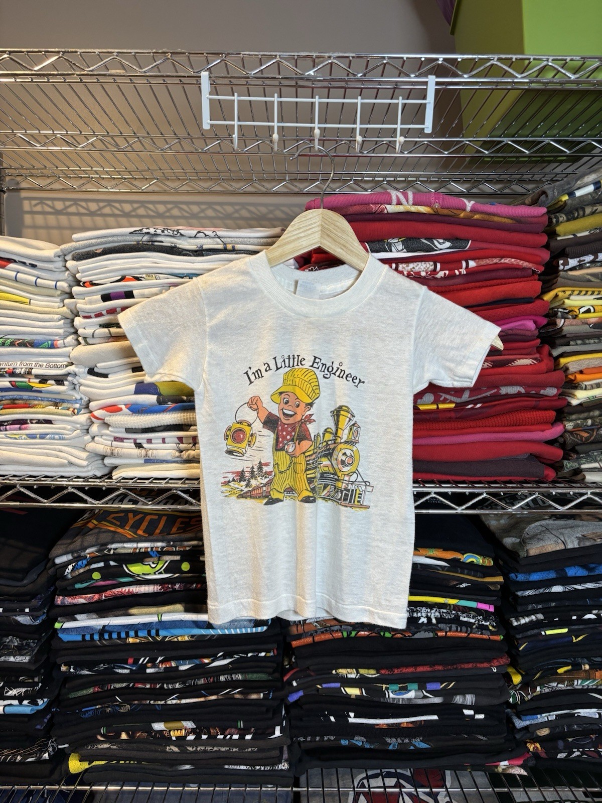 VTG 1970s 80s I’m A Little Engineer Toddler Sized 6T-8T Graphic Tee