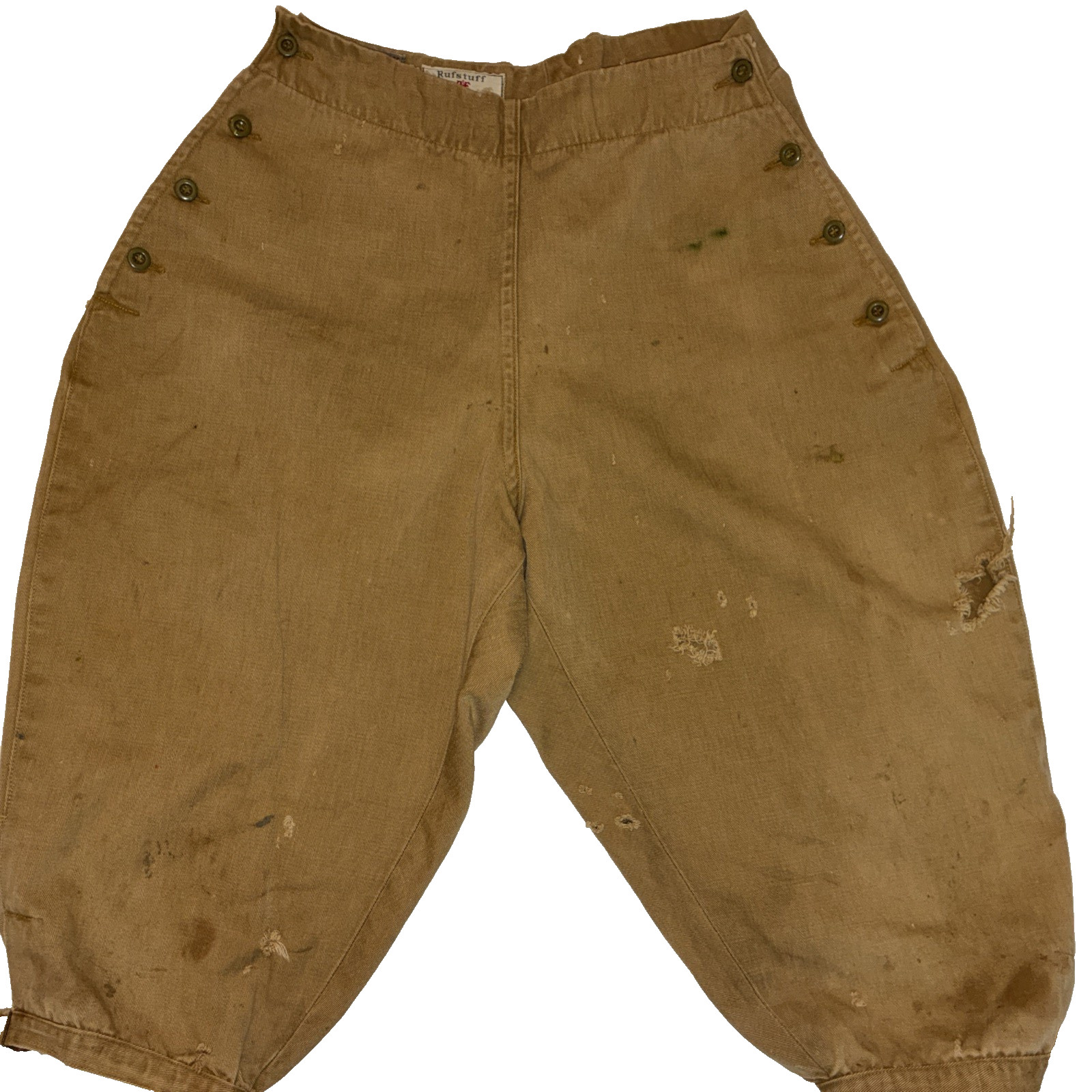 Vintage 1920s Kamp-It Riding Breeches Equestrian Pants Twill Side Buttons USA