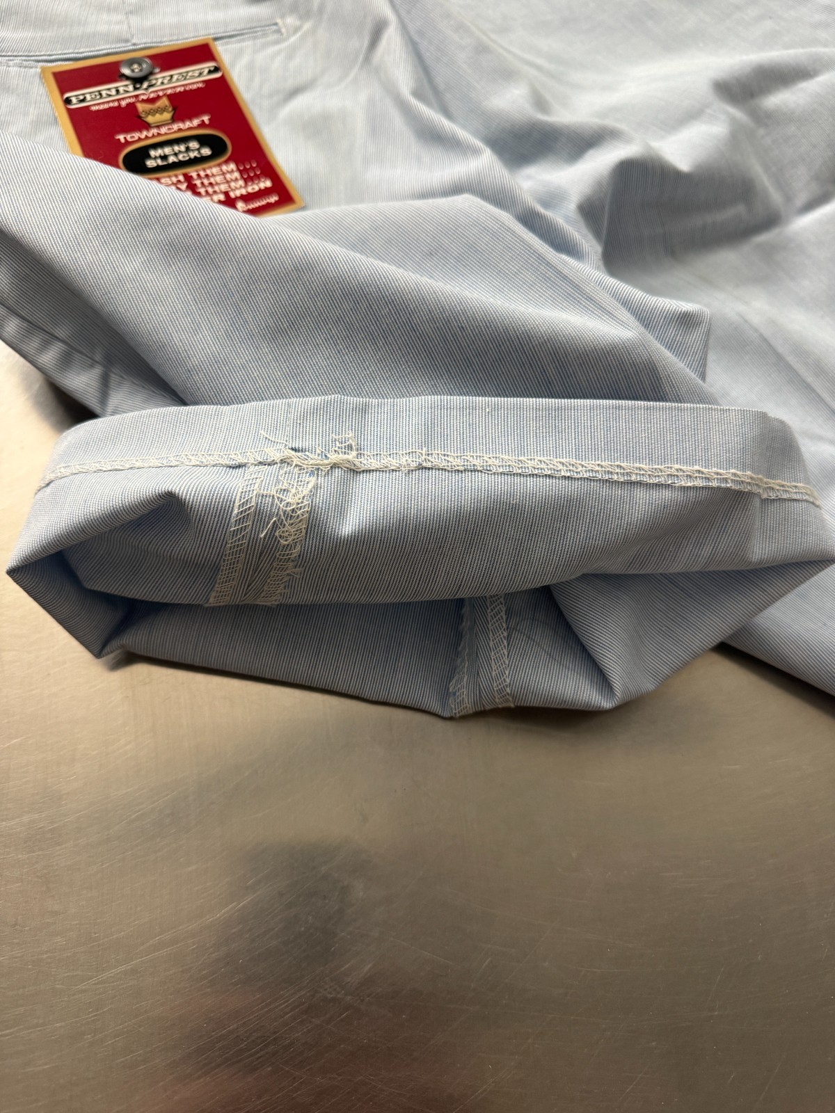 Vintage Pennys TownCraft Penn-Prest Deadstock Shorts Light Blue Tag W32