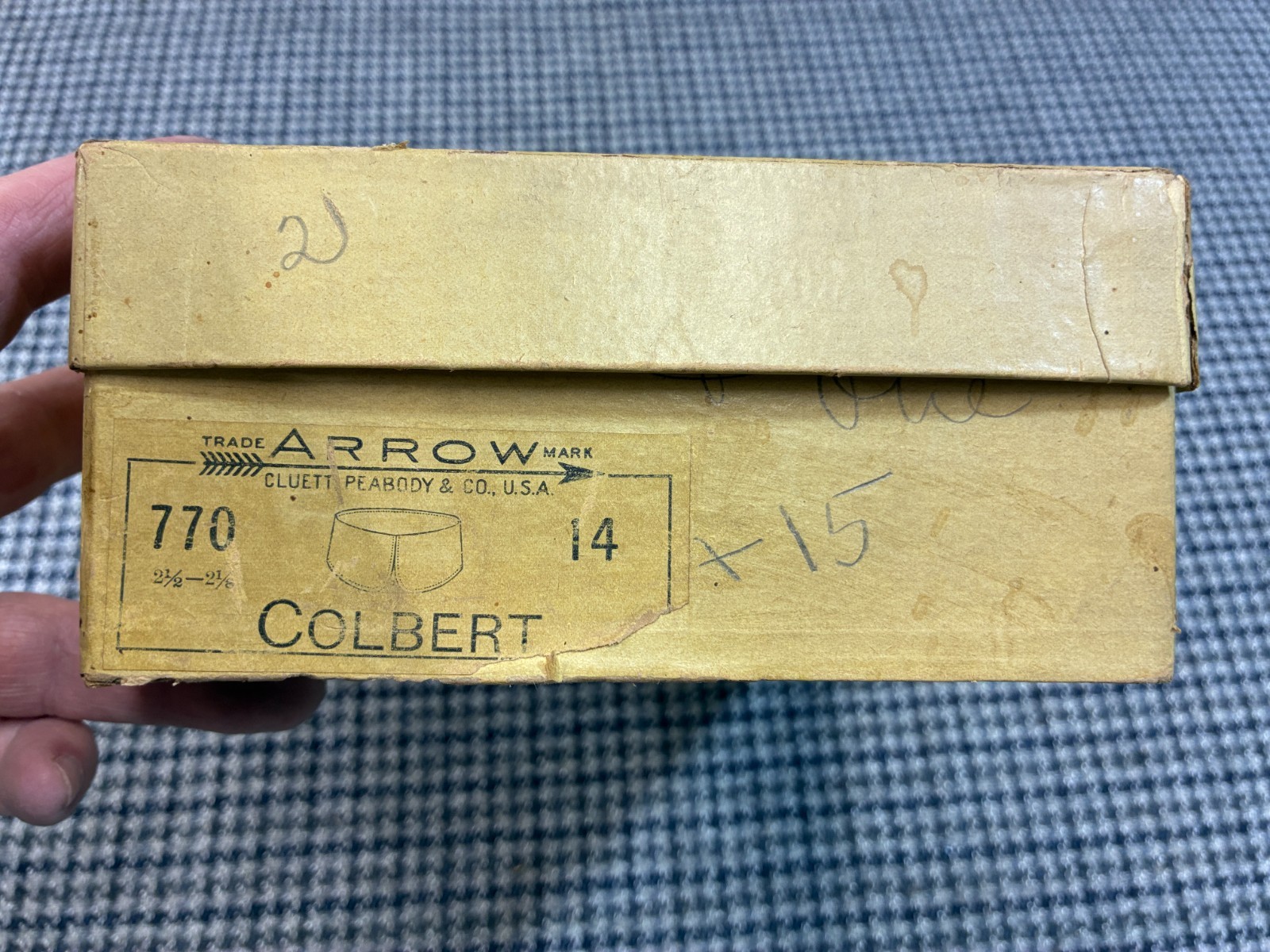 Vintage Arrow Detachable Shirt Collars Lot of 2 Cluett Peabody & Co.