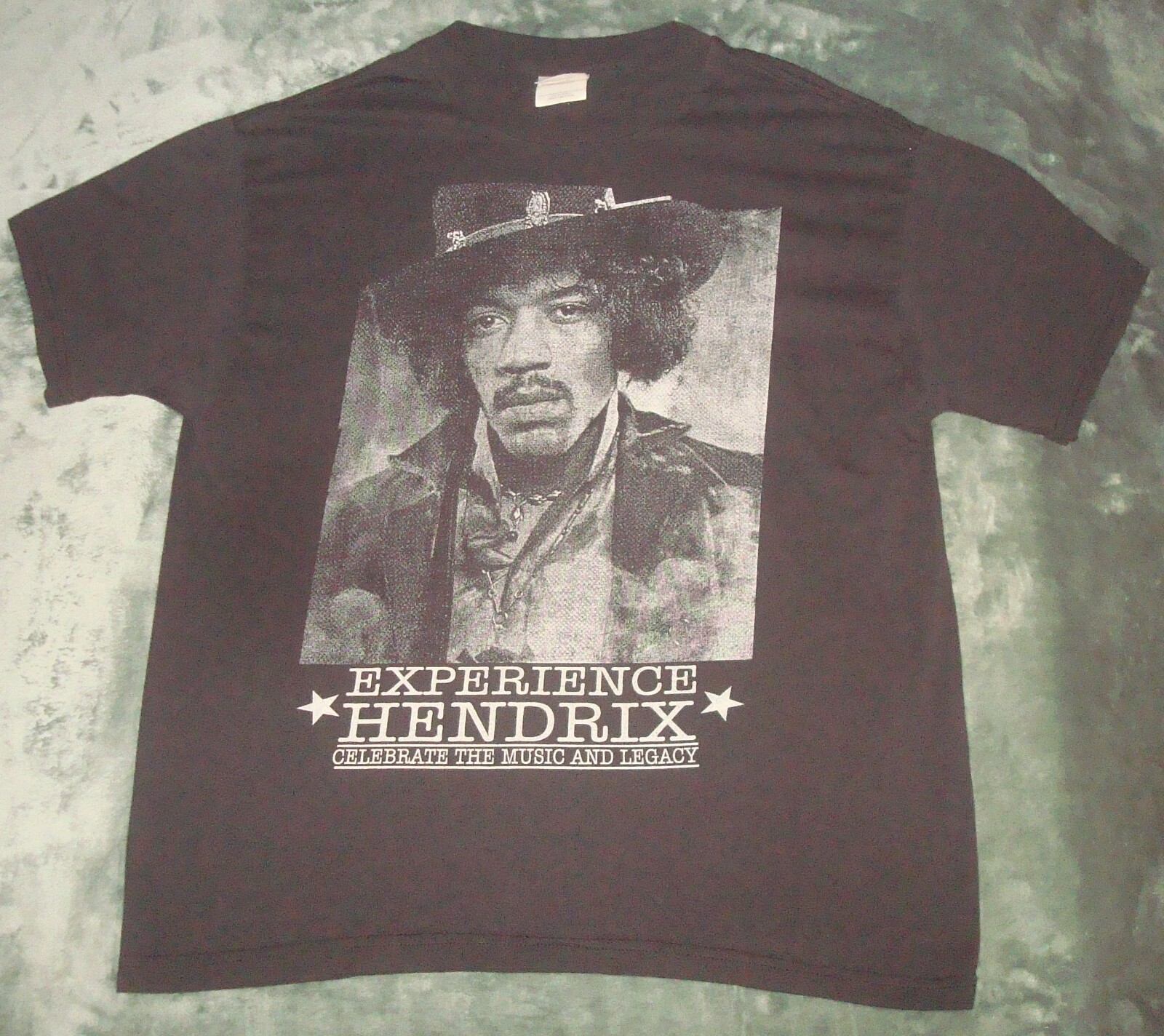 VTG JIMI HENDRIX EXPERIENCE T SHIRT LARGE SMOKING DOUBLE SIDED ROCK BAND TEE 90s