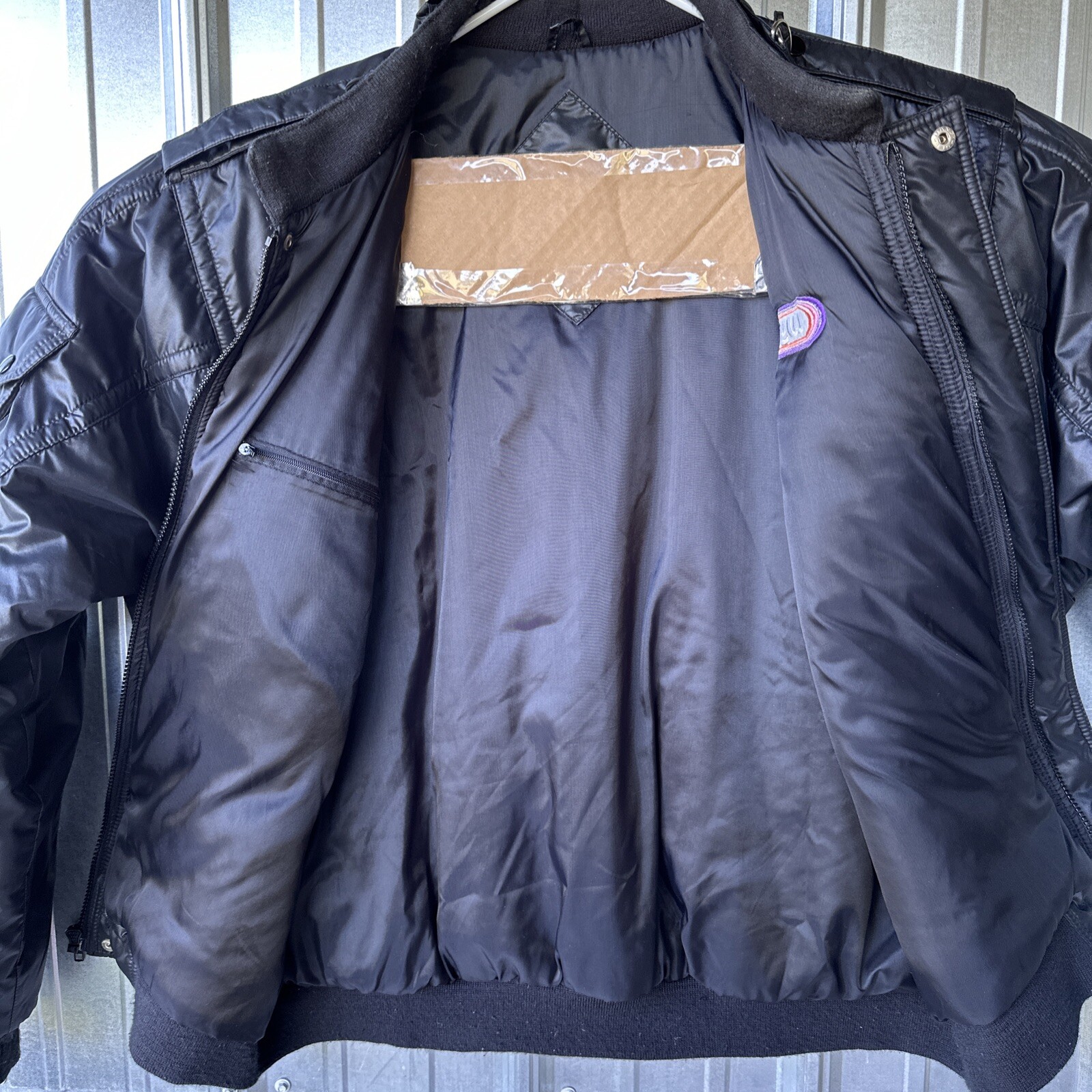 VTG Wynn’s Insulated Nylon Jacket Lined Mens Mid Weight Black Sz: XL 80’s-90’s