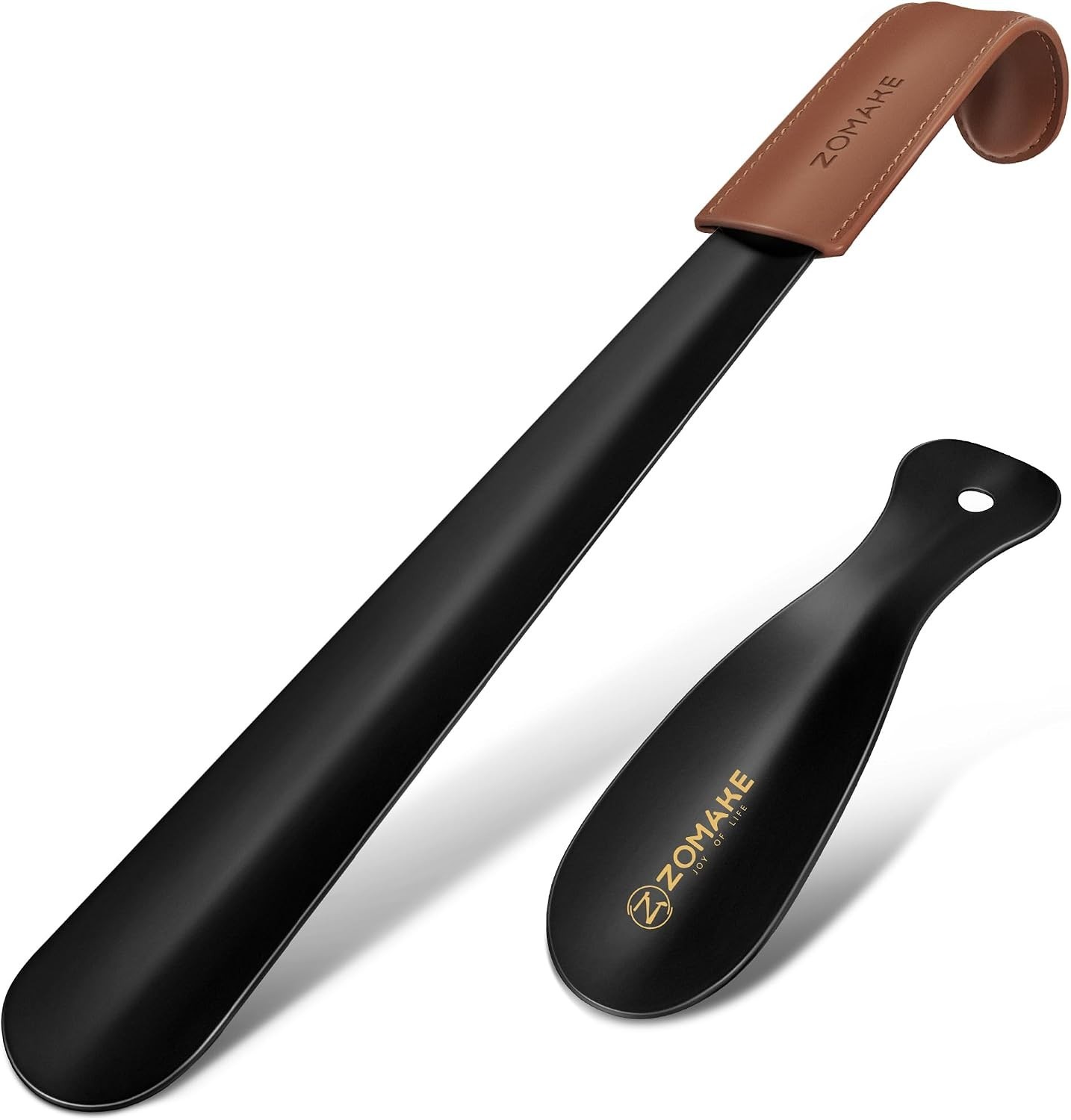 Long Metal Shoe Horn for Seniors, 22.8 Inch Long Handle Boot Shoehorn