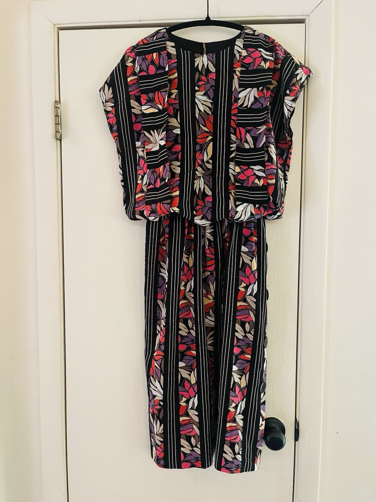 Vtg 80s Retro Sport Hawaiian Resortwear Coconut Grove Midi Dress S