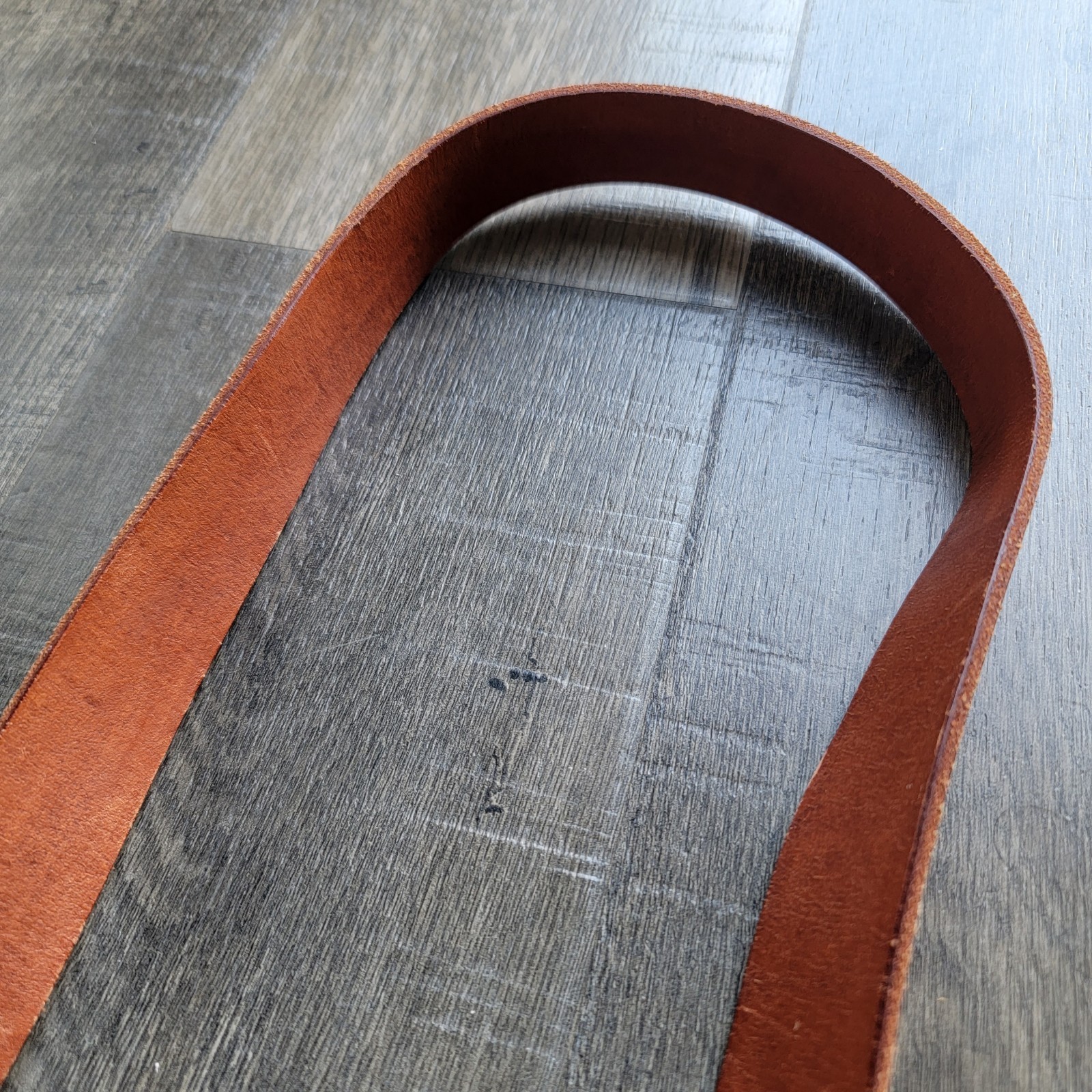 Vtg 80s The American Firefighter No Sleep Tonight Buckle Leather Belt Made USA