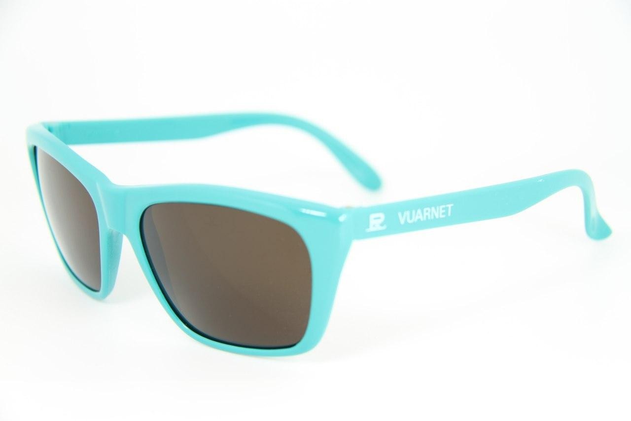 259$ New Vuarnet 006 Aqua Green Sunglasses PX5000 Mineral Glass Brown lens
