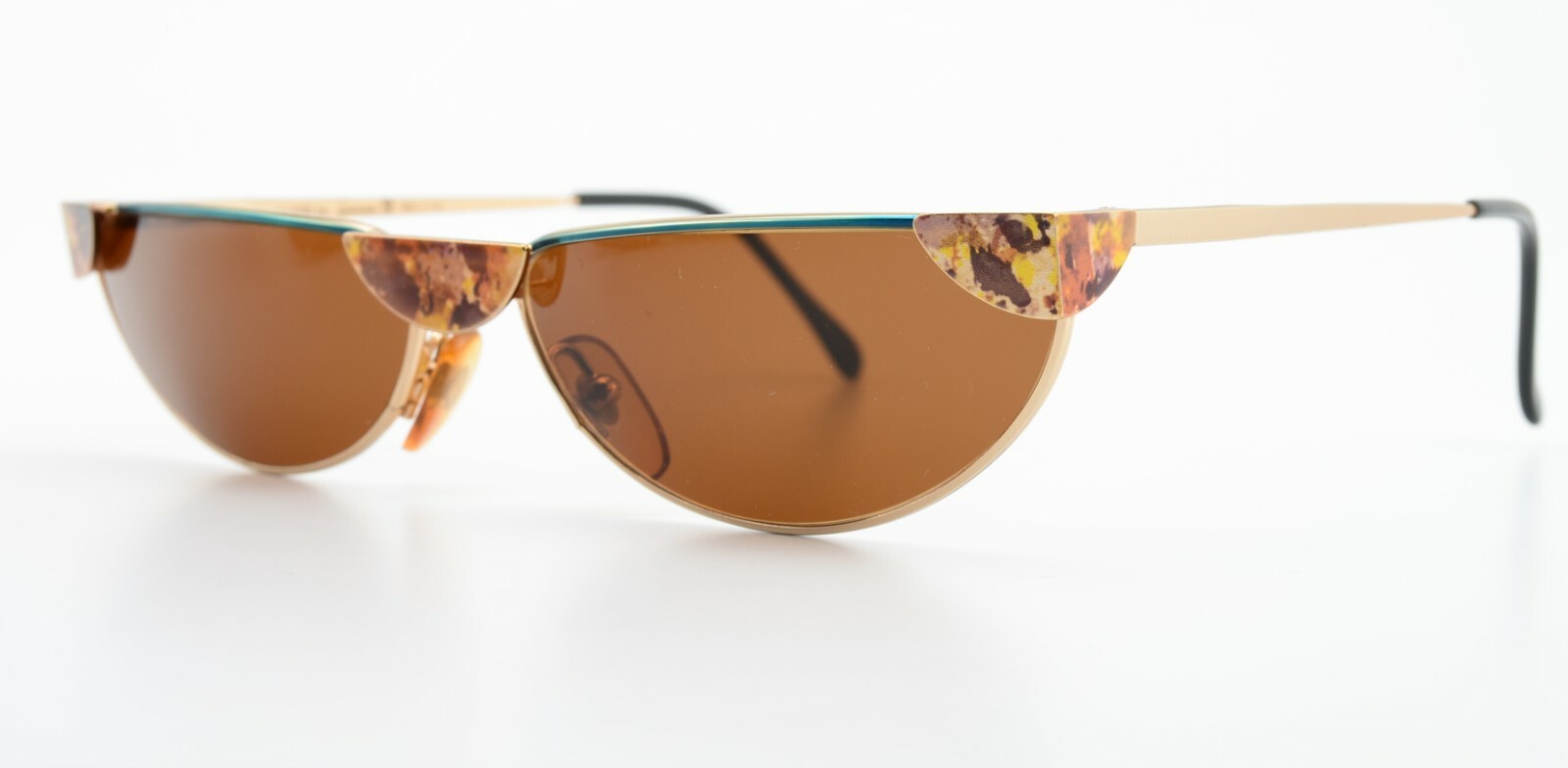 CASANOVA Sunglasses NM 5 58-20 C 07 Multicoloured Gold 24KT Crescent Design I…