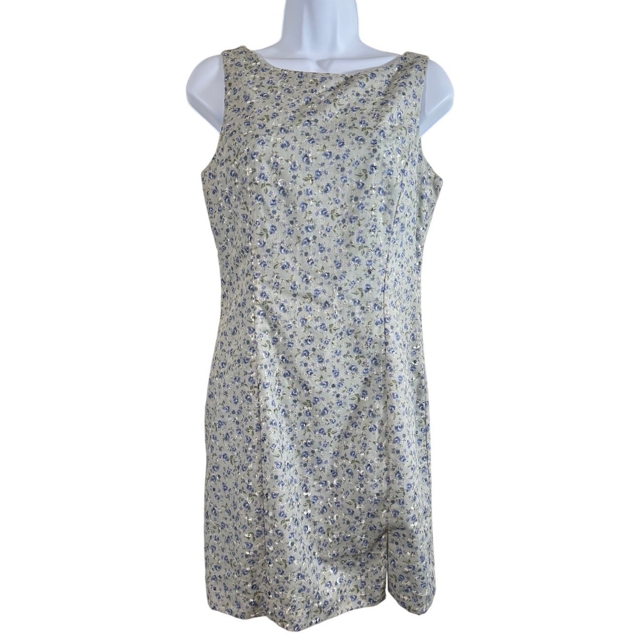 Vintage 90s Alyn Paige Floral Mini Dress Womens Size 7/8