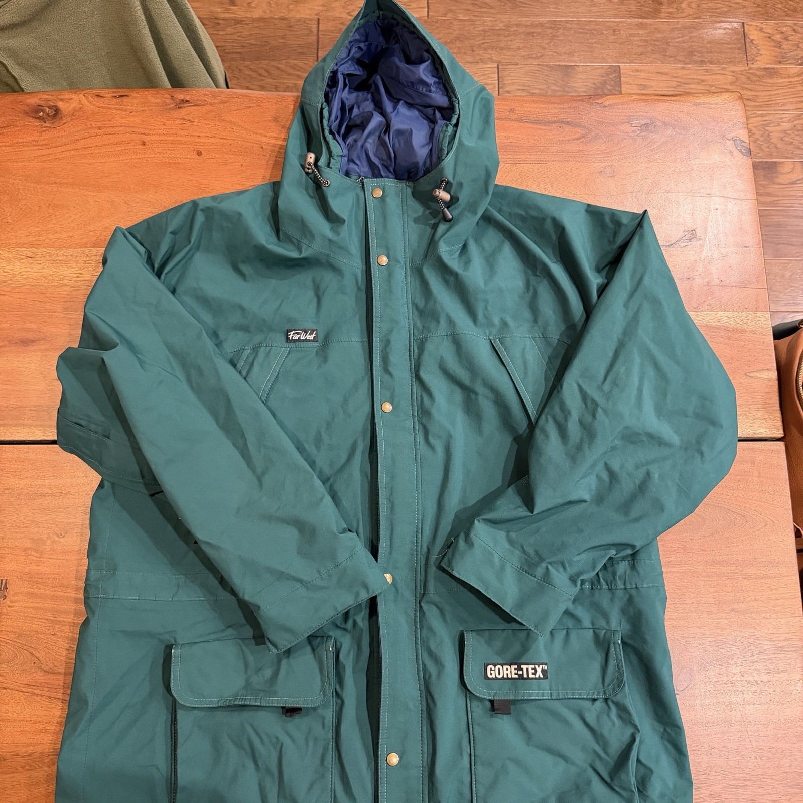 Vintage Far West Gore-Tex Canada Full Zip Jacket Men’s XL Green Extra Large VTG