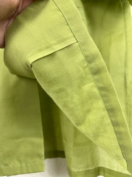 Vintage 1950s Button Shirt Mens Lime Green Rockabilly Pockets Lightweight Reads