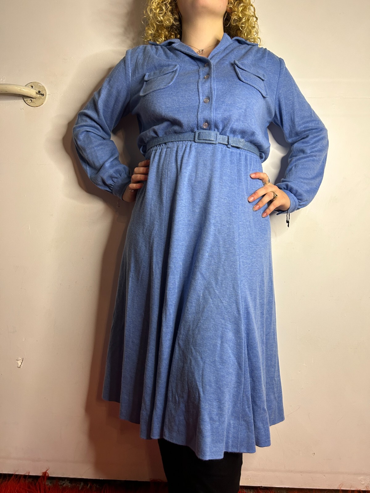 Vintage Australian Marc Alexander Diana Richards 1980s Shirt Waist Dress AU 12