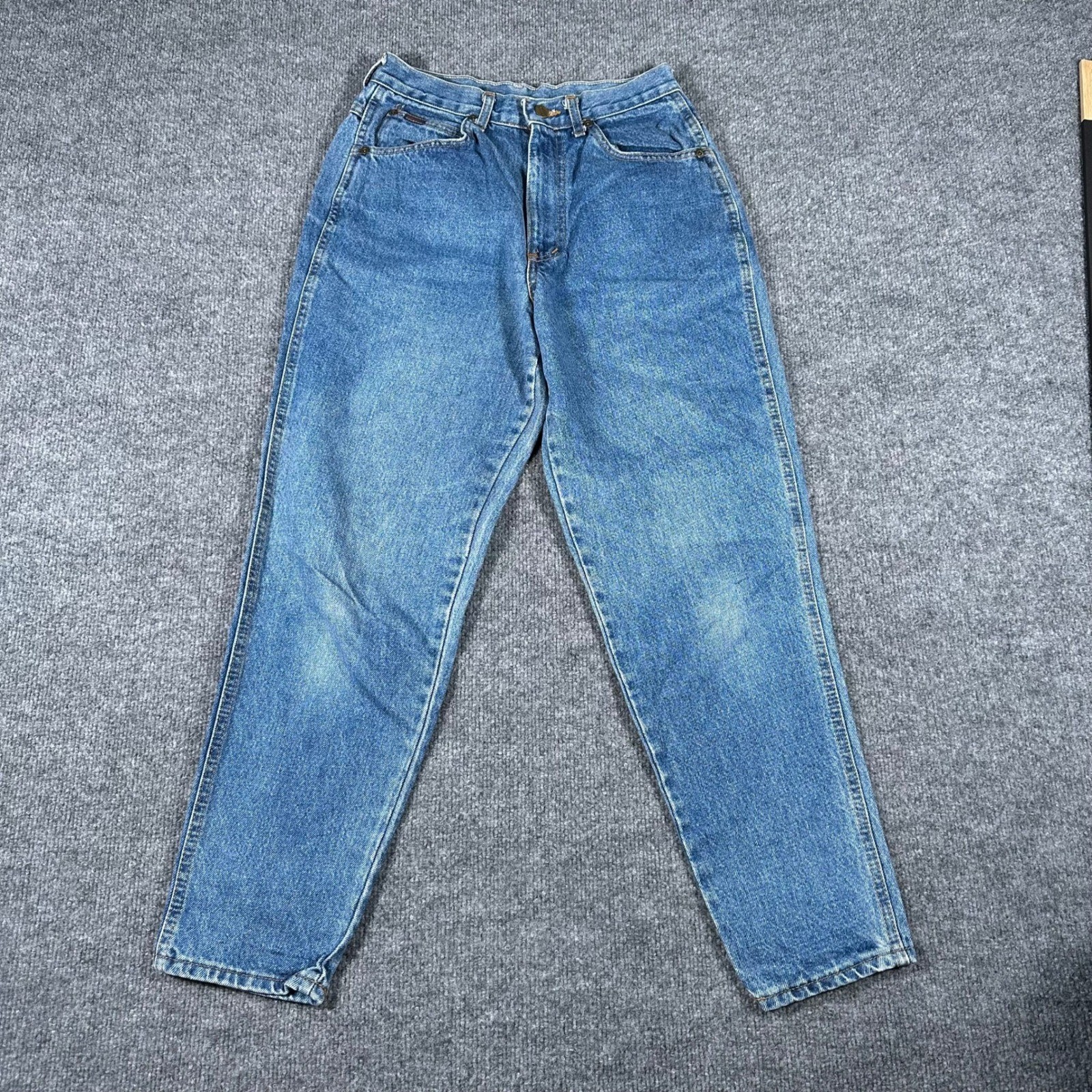Chic Jeans Womens Size 10 Petite Blue High Waisted Tapered Leg Mom Vintage