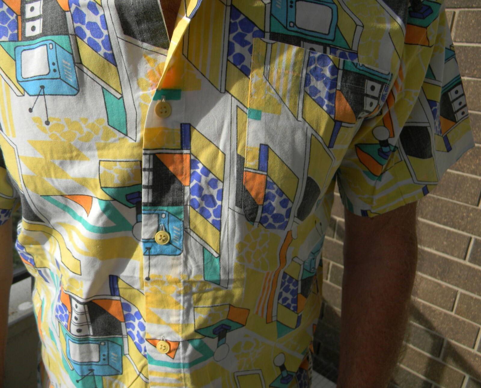 VINTAGE Zeppelin 1980s Original Rocker Arty Hip Retro Box TV Lamp Table Shirt