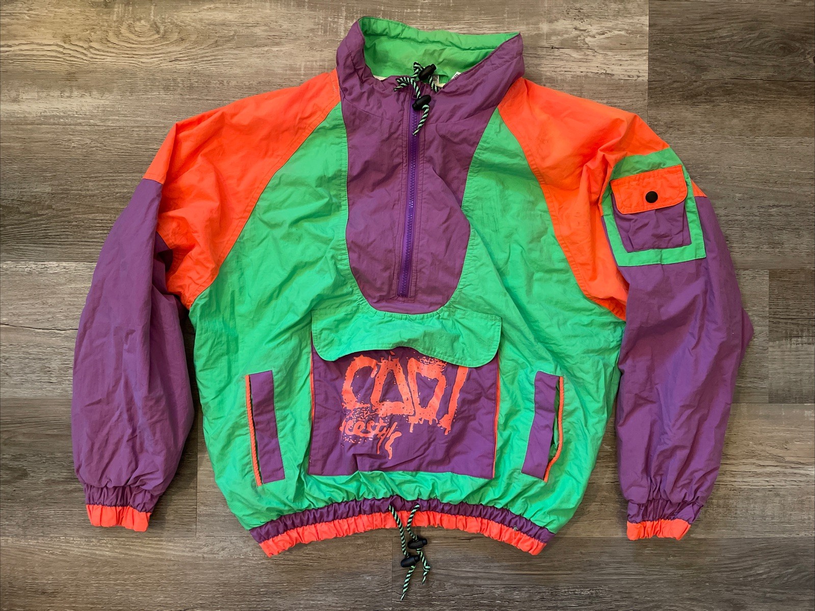 Vintage J Stone Uphill Surf Suits Gear Size XL Vintage Vibrant Colors Jacket
