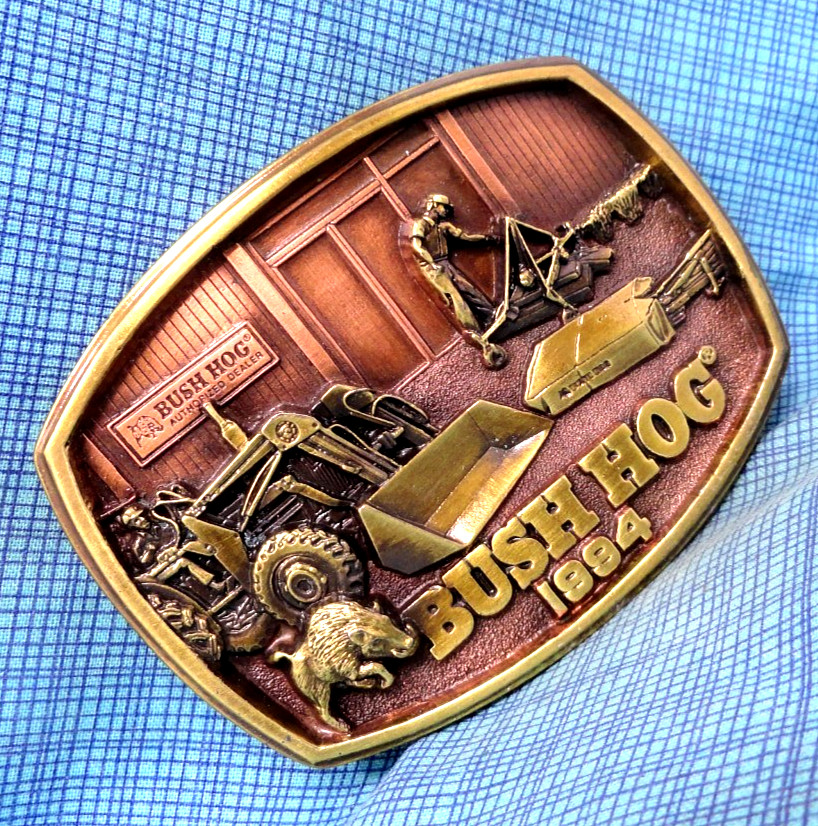 Bush Hog Farmers Promo Belt Buckle 1994 #LE Land Management Rotary Cutter.GMP471